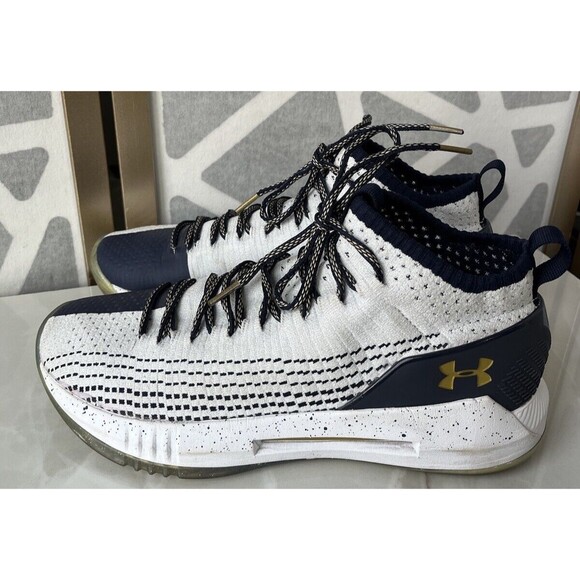 Under Armour Men Sz 10 Heat Seeker Basketball Shoe White Sneakers main image 4